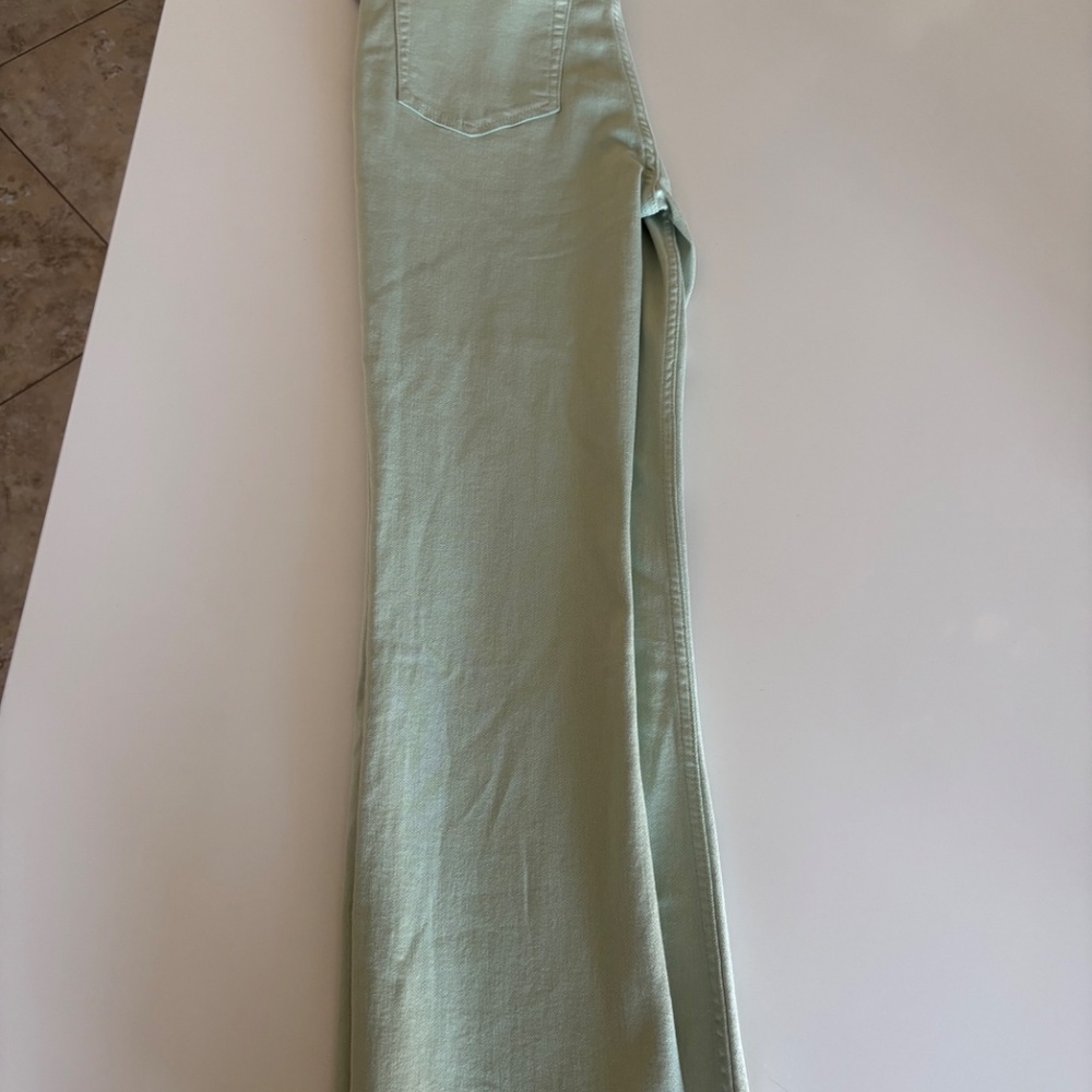 Rag & Bone W 27 Mint Color Casey High-Rise Ankle-Flare Pants/Jeans Raw Hem NWT - Picture 4 of 16